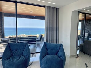 Luxury Apartment, Sea View | Living area - Kfaraabida SKY (Kfar Aabida)