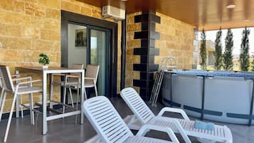 Family Apartment, Sea View | Outdoor dining