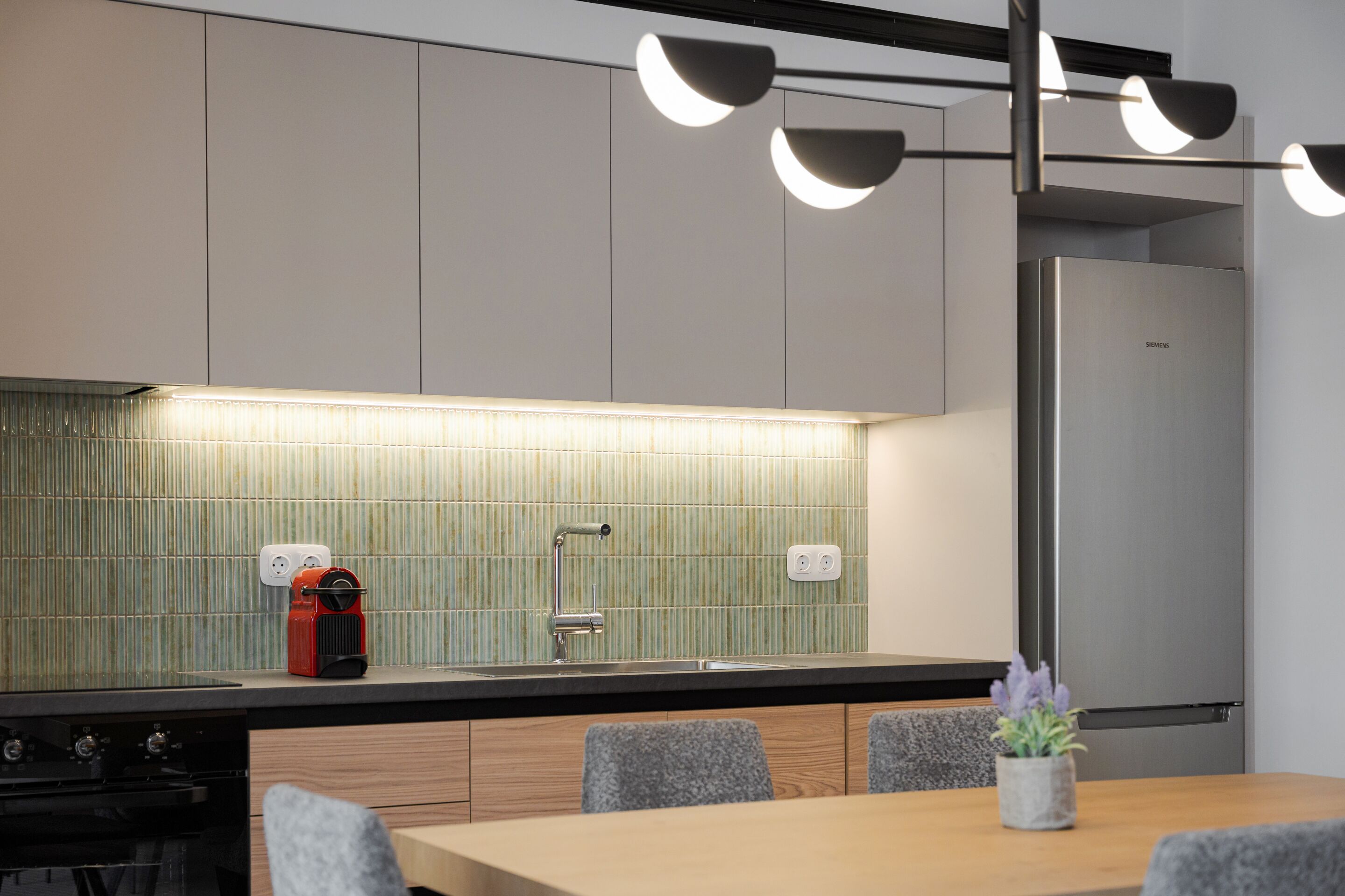 Signature Apartment, Balcony | Private kitchen | Full-sized fridge, oven, stovetop, dishwasher