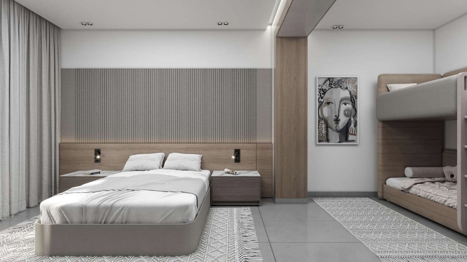 Minibar, caja de seguridad en la habitación y decoración personalizada 