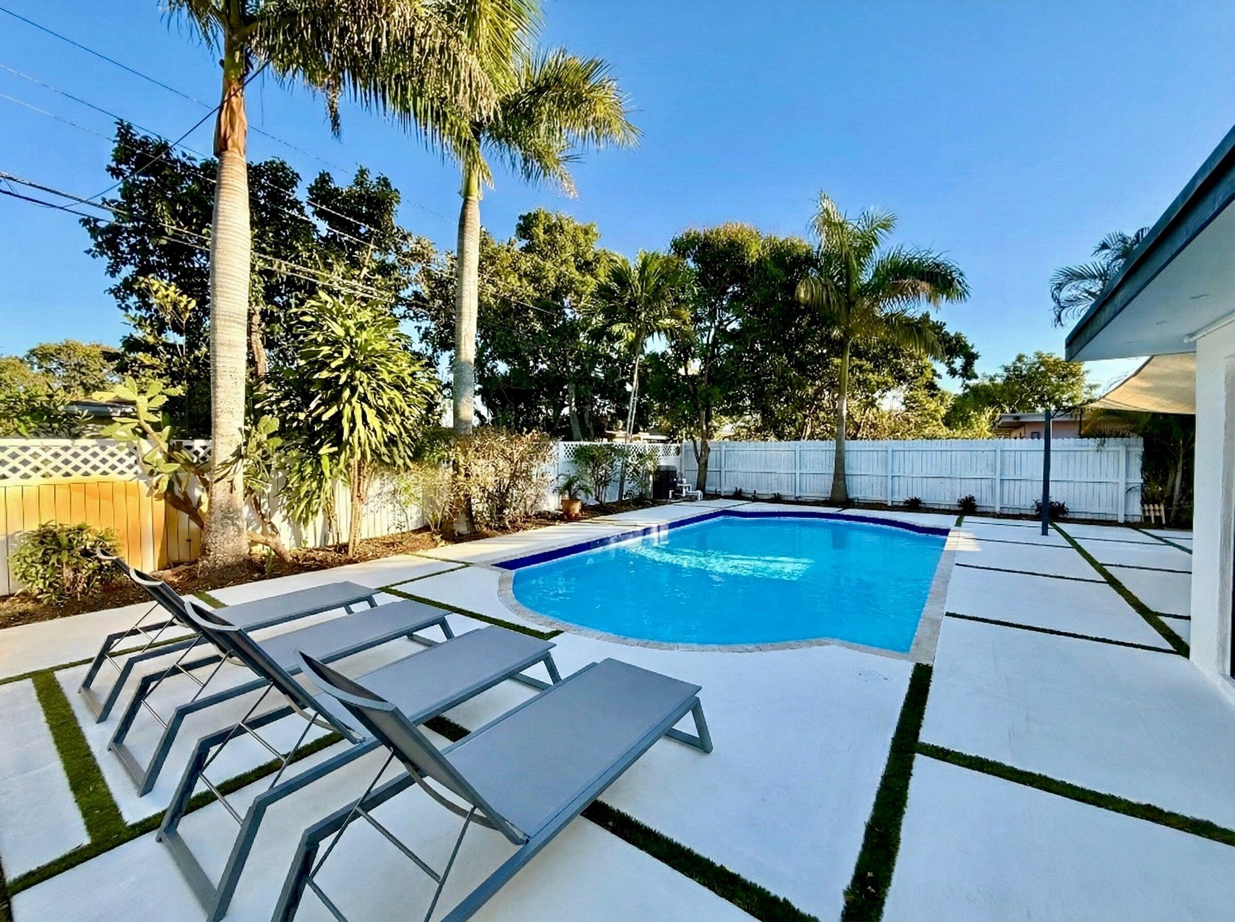 A heated pool