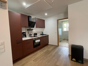 Stovetop, dishwasher - Spacious vacation apartment on the edge of Saxon Switzerland (Stolpen)