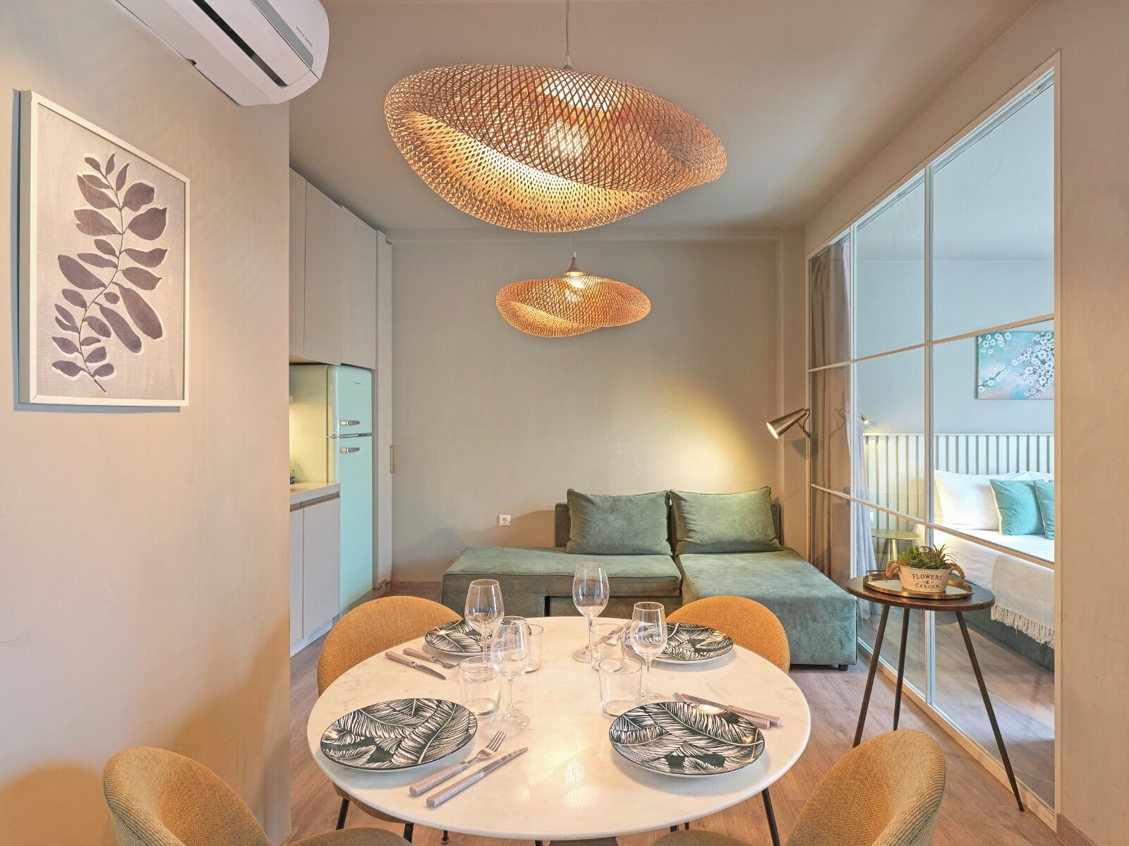 Apartemen Deluks, 2 kamar tidur, pemandangan kota | Interior