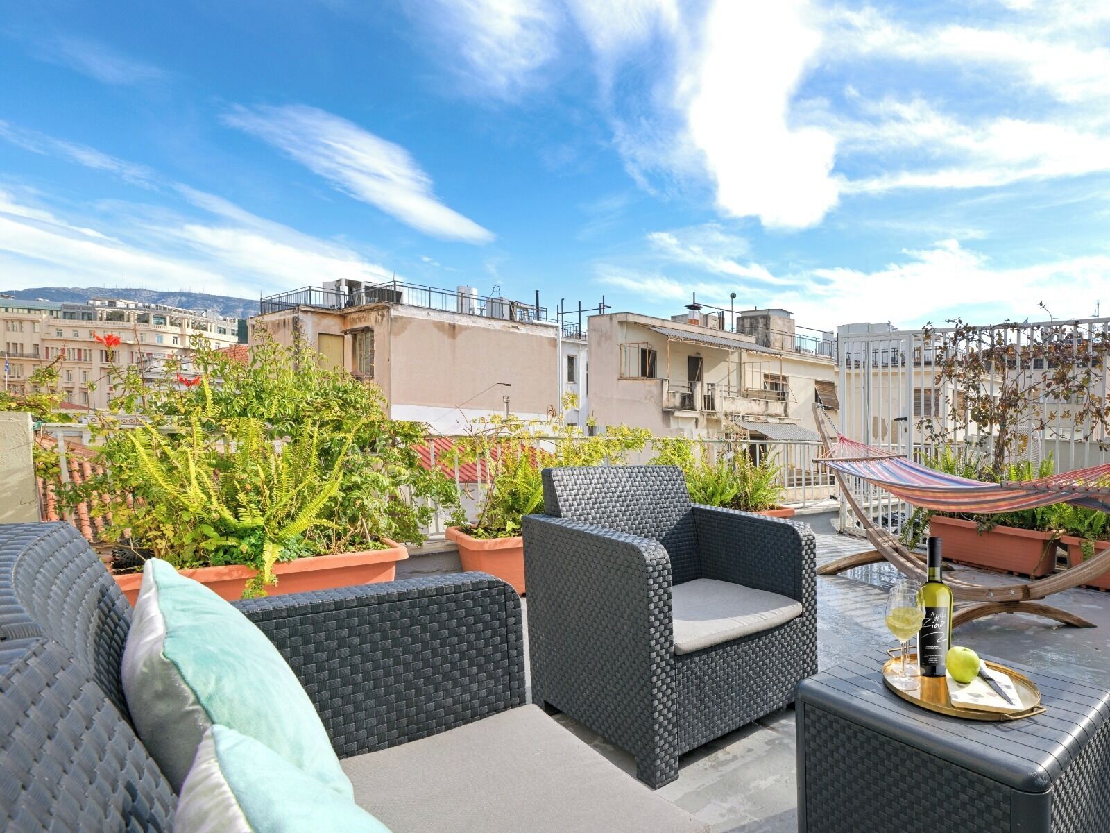 Deluxe Apartment, 2 Bedrooms, City View | Property grounds