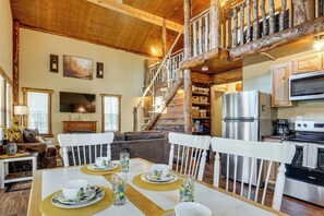 Interior - Hand-built Cabin w/ Picnic Area on Bullet Creek (Reliance)