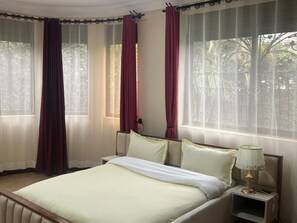 Deluxe Double Room, Balcony, Lake View | Blackout drapes, iron/ironing board, free WiFi - ELMA SUITES & LOUNGE (Kampala)
