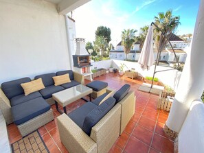 Ferienhaus, 4 Schlafzimmer, Balkon, Gartenblick | Balkon