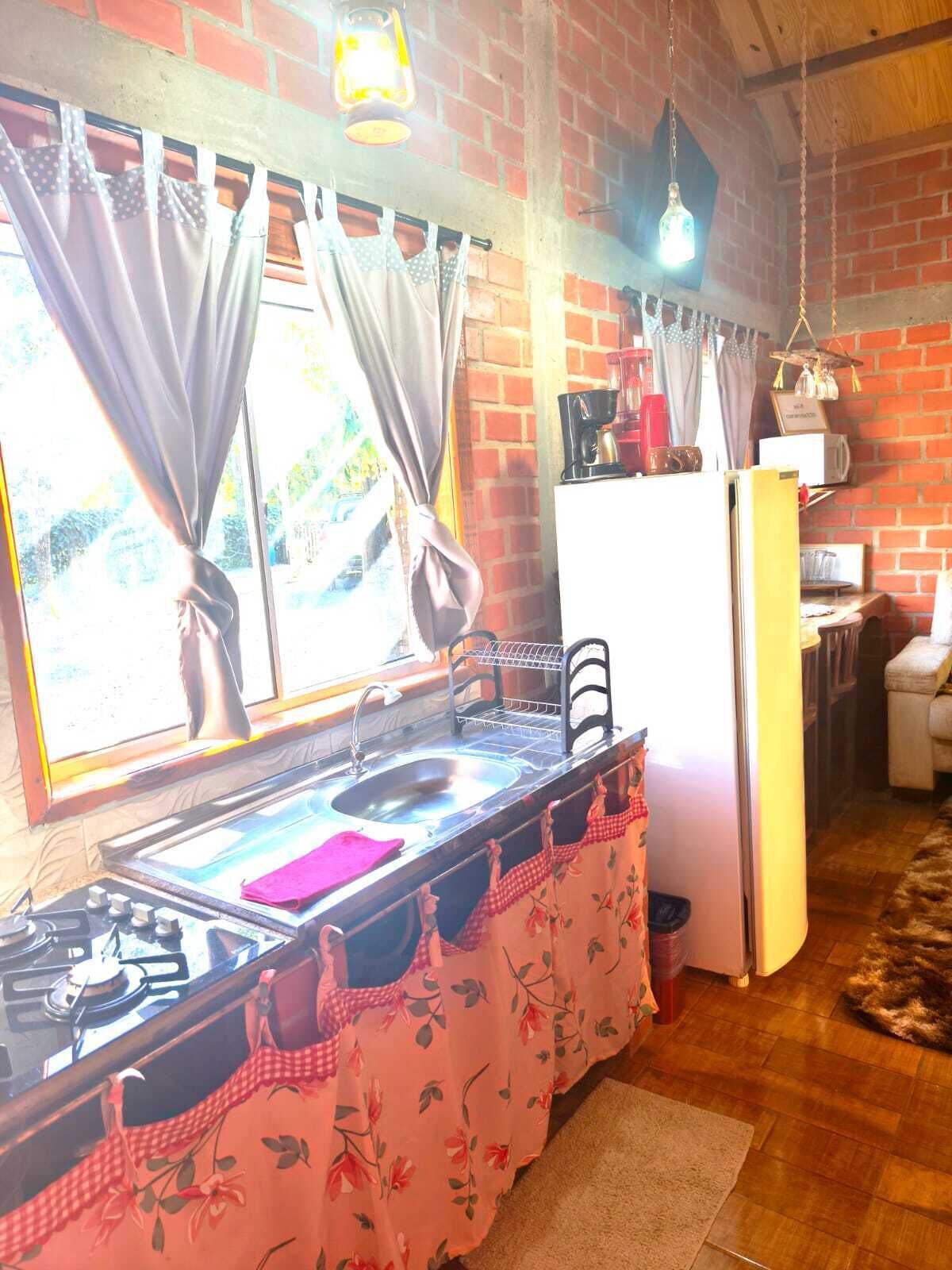 Fridge, microwave, stovetop, blender