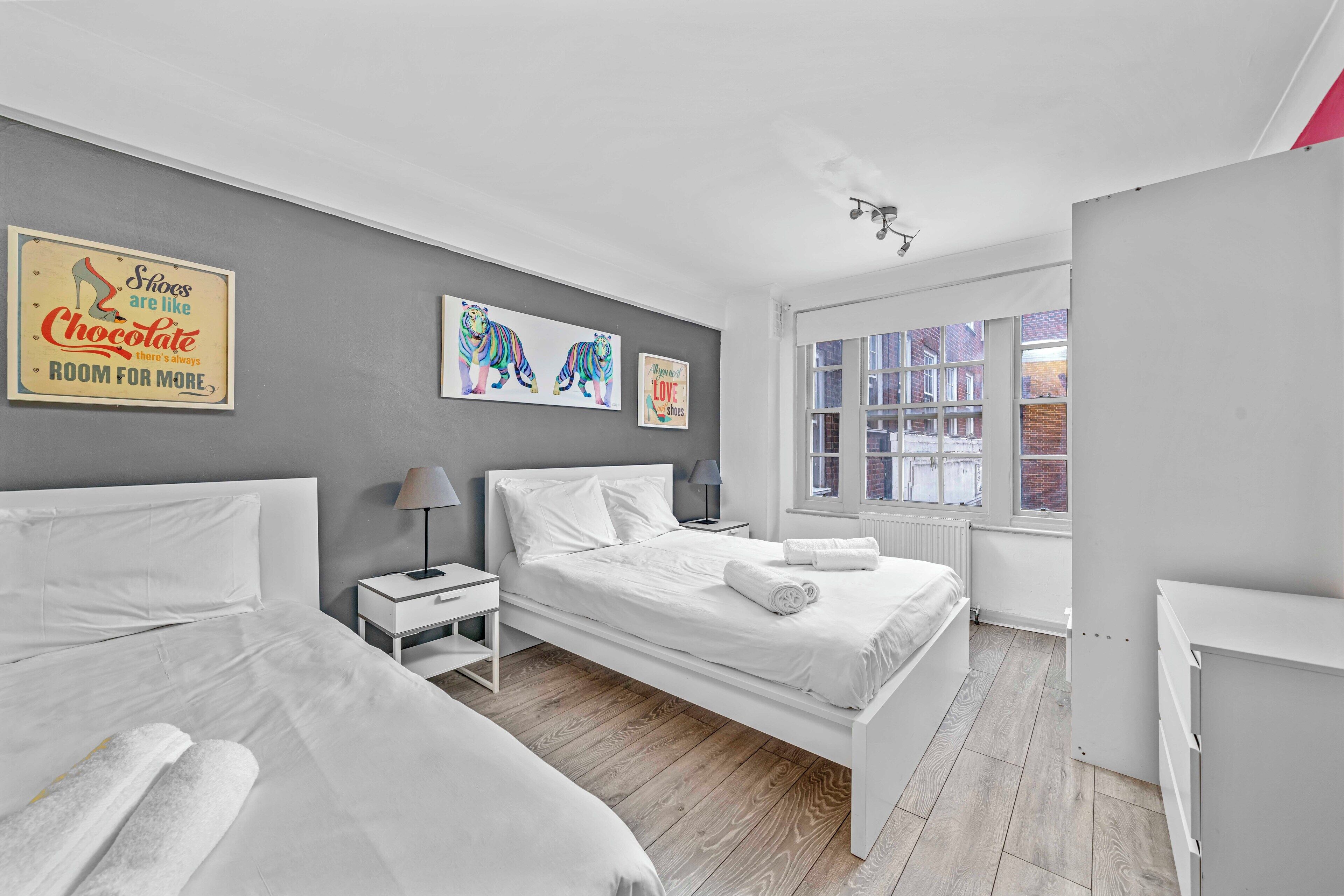 1 bedroom, internet, bed sheets