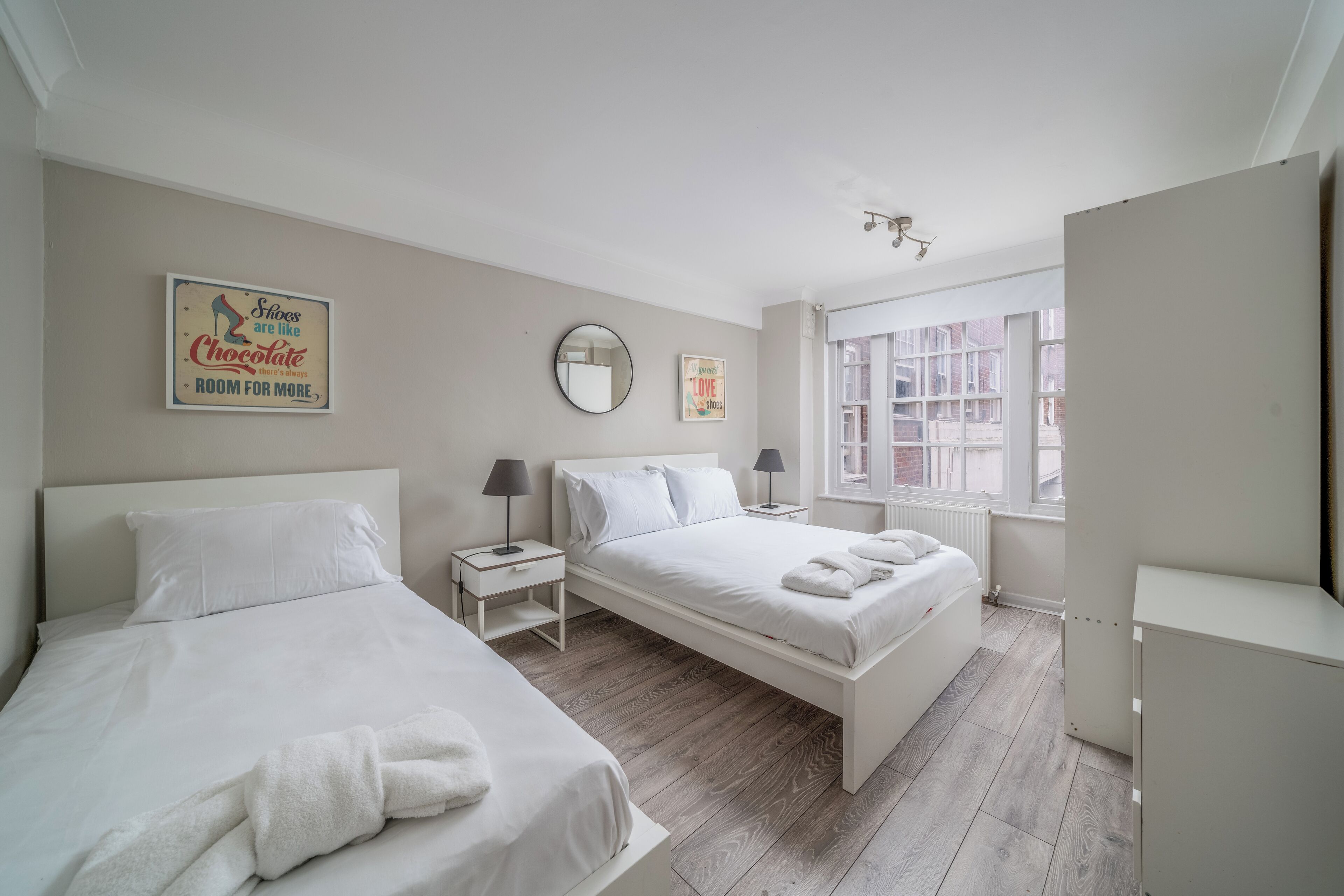 1 bedroom, internet, bed sheets
