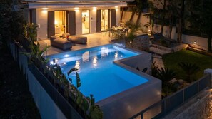 Villa, Patio, Sea View | Pool | Outdoor pool, sun loungers - Morea Club West House (Kalamata)