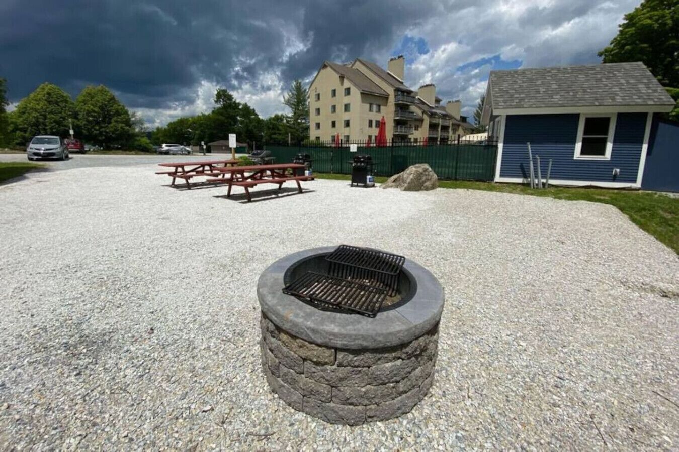 屋外ダイニングエリア