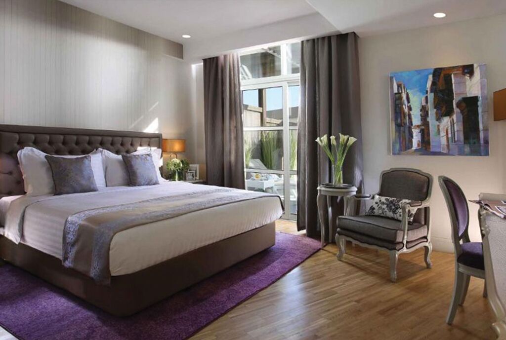 In-room safe, desk, laptop workspace, blackout curtains