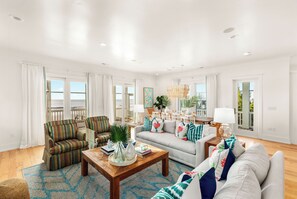 Fireplace - Sip by the Sea - Oceanfront, 5-bedrooms (Pawleys Island)