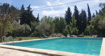 Mas du Coustoubi entre Avignon et St Remy . Piscine, Pétanque, BBQ