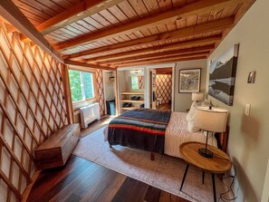 Room - Modern Forest Yurt with Firepit & Skylit Dome near Carson, Washington (Carson)