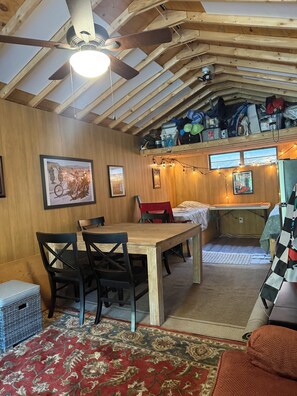 Dining - Once in a Blue Moon Tiny house with porch Gazebo and additional LivingQuarters (Fairmount)