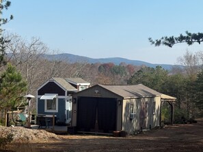 Exterior - Once in a Blue Moon Tiny house with porch Gazebo and additional LivingQuarters (Fairmount)