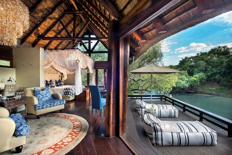 Superior Suite, River View | Property grounds. Royal Chundu River Zambezi Lodge