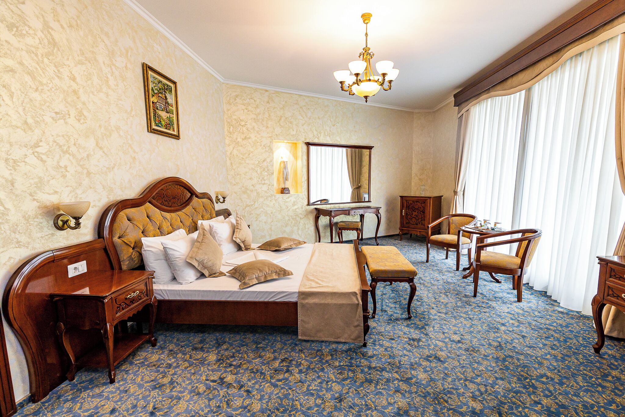 Suite, balcon, vue lac