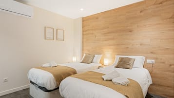 2 slaapkamers, een strijkplank/strijkijzer, wifi, beddengoed
