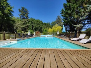Outdoor pool - Charming cottage Les Chênes (Saint-Cyprien)
