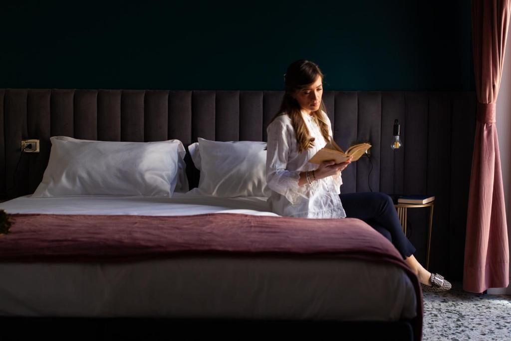 Deluxe-Doppel- oder -Zweibettzimmer, Balkon, Stadtblick | Zimmersafe, Verdunkelungsvorhänge, Bügeleisen/Bügelbrett