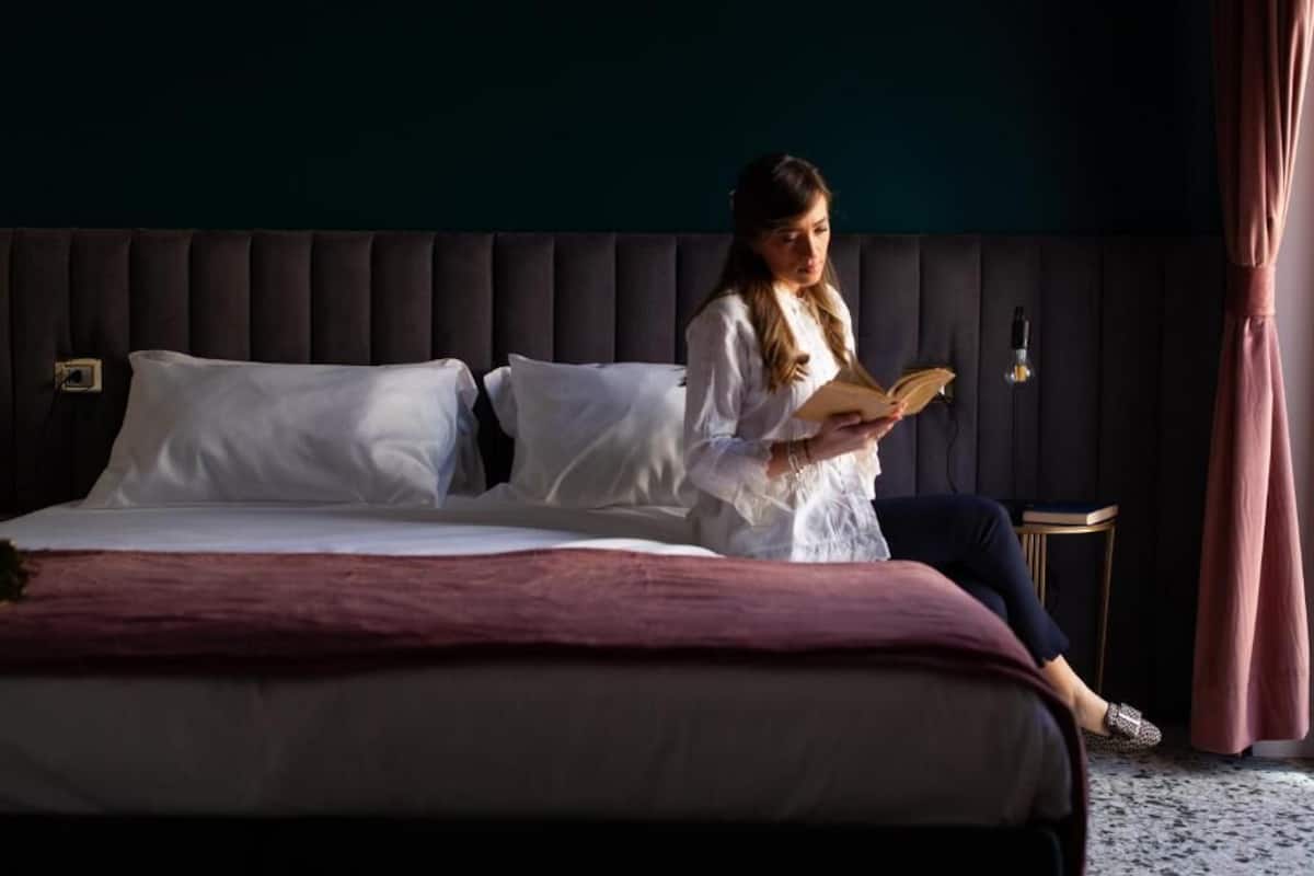 Deluxe-Doppel- oder -Zweibettzimmer, Balkon, Stadtblick | Zimmersafe, Verdunkelungsvorhänge, Bügeleisen/Bügelbrett