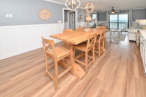Dining - Oceanfront 2 BR Condo with Shared Pool! - Surfwatch II 304  - The Family Dream (Surfside Beach)