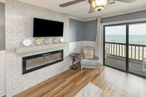 TV - Oceanfront 2 BR Condo with Shared Pool! - Surfwatch II 304  - The Family Dream (Surfside Beach)