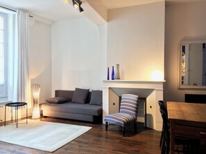 Living area - Sur La Route de Beauval 5 mn du Zoo - Cosy apartment - 1 to 2 persons (Saint-Aignan)