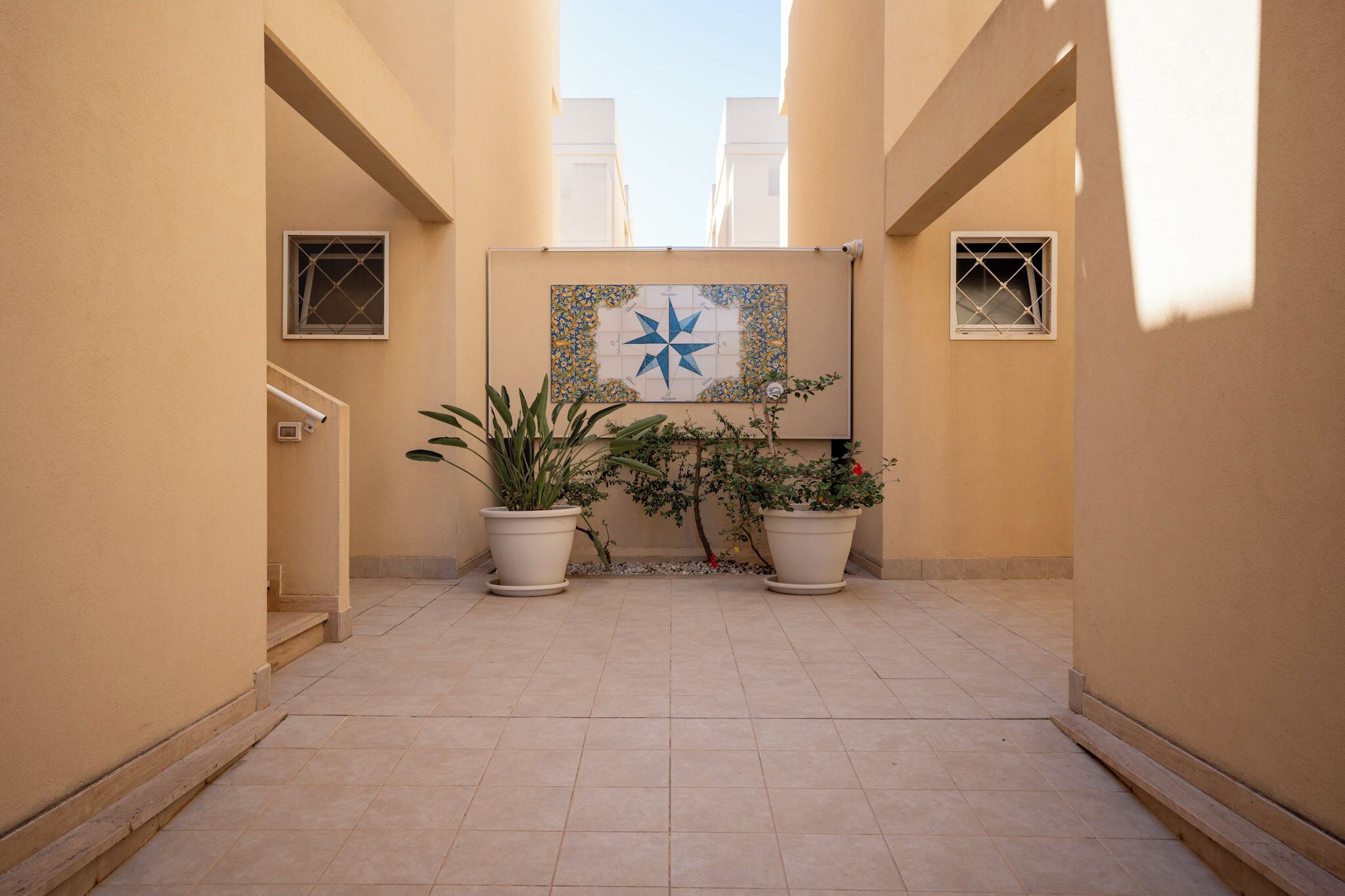 Entrée de l’hébergement