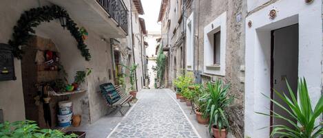 Majoituspaikan sisäänkäynti