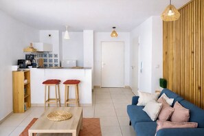 Living area - Studio with terrace & Wifi - Near Montpellier center (Montpellier)