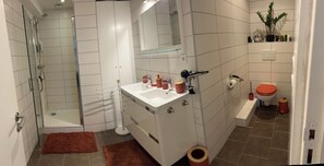 Shower, hair dryer, towels, soap - Apartment in Provencal house. (Draguignan)