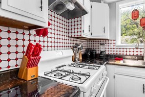 Fridge, cookware/dishes/utensils - Updated Historic Victorian Home (Montour Falls)