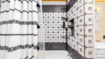 Hair dryer, towels
