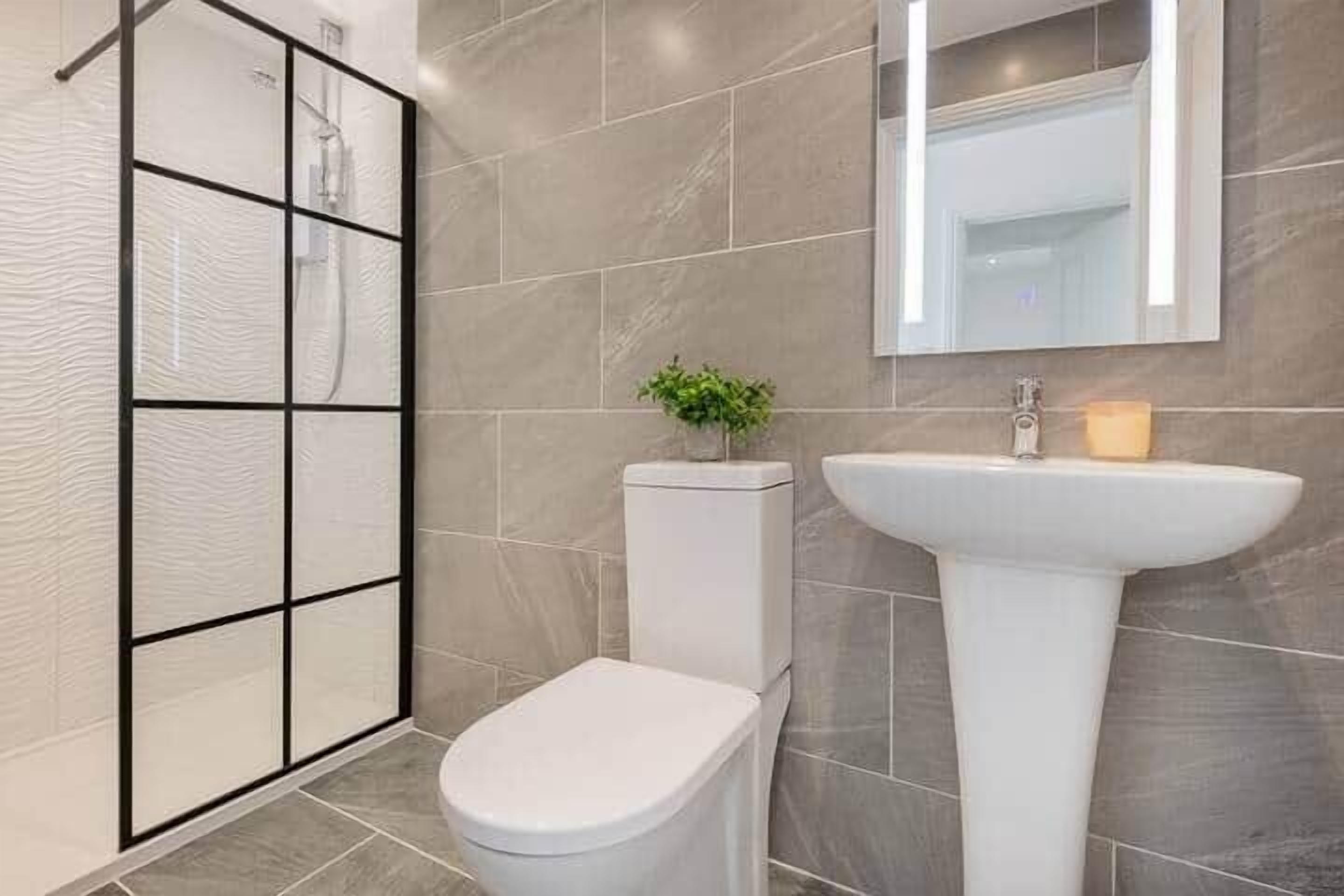 Hair dryer, towels, toilet paper