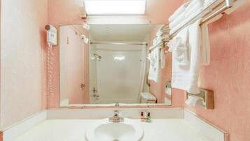 Free toiletries, hair dryer, towels, soap