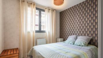 2 habitaciones y ropa de cama