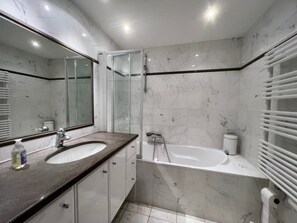Shower, hair dryer, towels - June apartment (Cannes)
