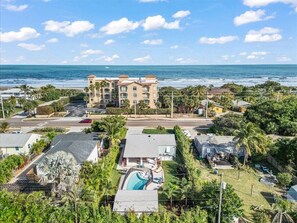 Exterior - Private Pool + Backyard + Steps to the Beach (Cocoa Beach)