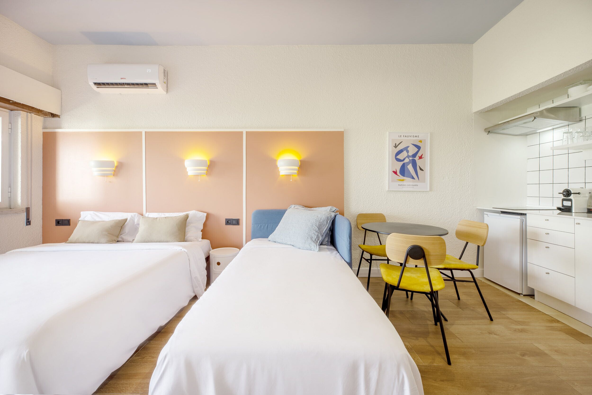 スタジオ | アイロン / アイロン台、WiFi (無料)、ベッドシーツ