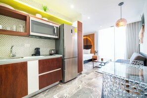 Appartement Deluxe, balcon | Cuisine privée