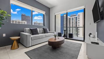 Apartamento, 1 quarto | Sala de estar