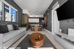 apartman, 1 hálószobával | Nappali | Tévé