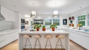 Microwave, oven, stovetop, coffee/tea maker - Timeless Shinnecock Hills Beachfront Getaway, Great for Groups (Southampton)