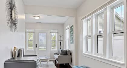 Super Sleek large Tiny house by Westmont Metra large enclosed yard and parking