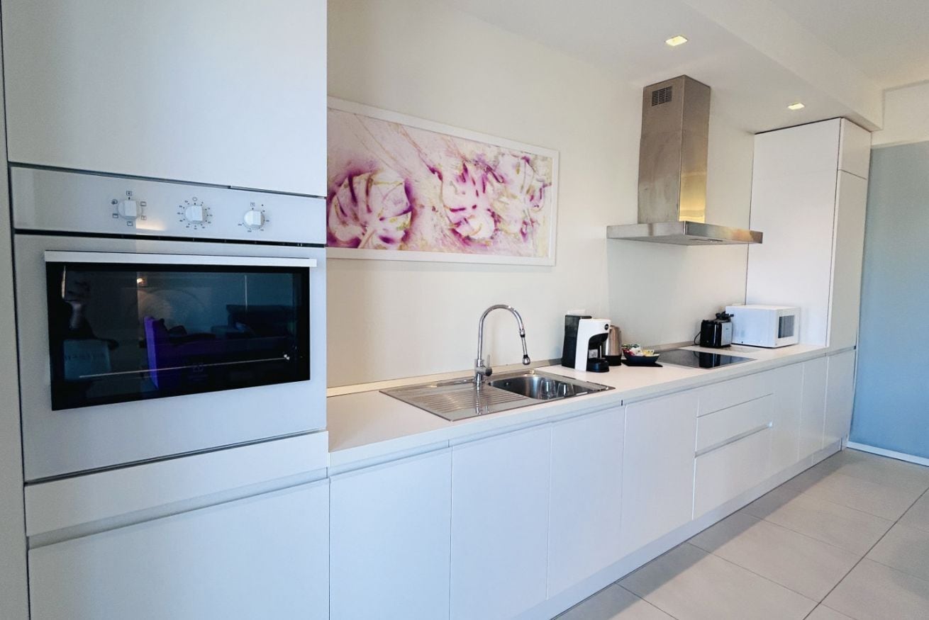 Fridge, microwave, dishwasher