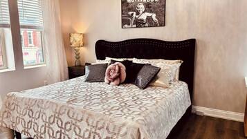 1 habitación, tabla de planchar con plancha, wifi y ropa de cama